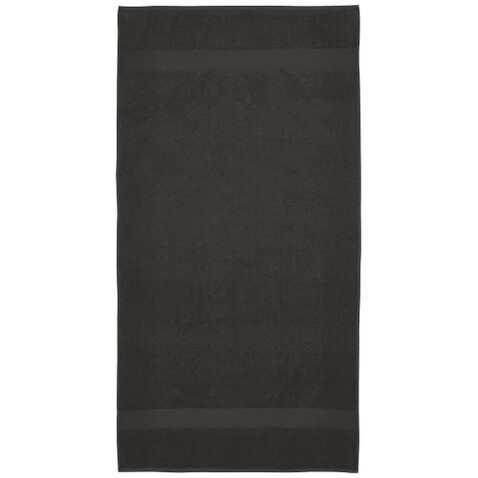 Amelia 450 g/m² Baumwollhandtuch 70 x 140 cm, anthrazit bedrucken, Art.-Nr. 11700284