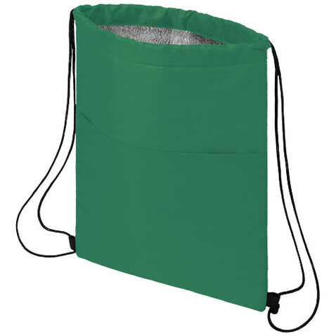 Oriole Kühltasche mit Kordelzug 5L, grün bedrucken, Art.-Nr. 12049561