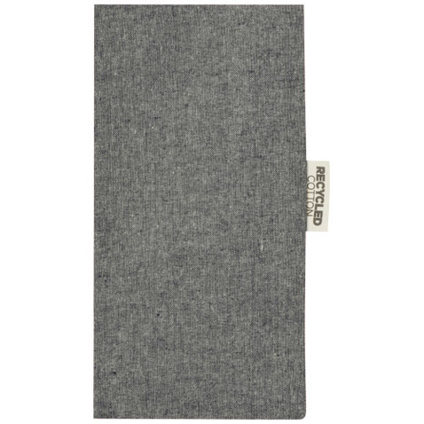 Pheebs 150 g/m² recycelte Tragetasche 7L, heather schwarz bedrucken, Art.-Nr. 12064190
