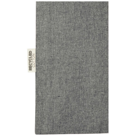 Pheebs 150 g/m² recycelte Tragetasche 7L, heather schwarz bedrucken, Art.-Nr. 12064190