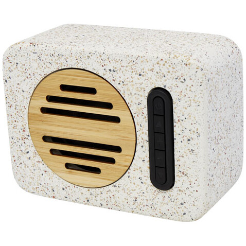 Terrazzo 5W Bluetooth®-Lautsprecher, natur bedrucken, Art.-Nr. 12427606