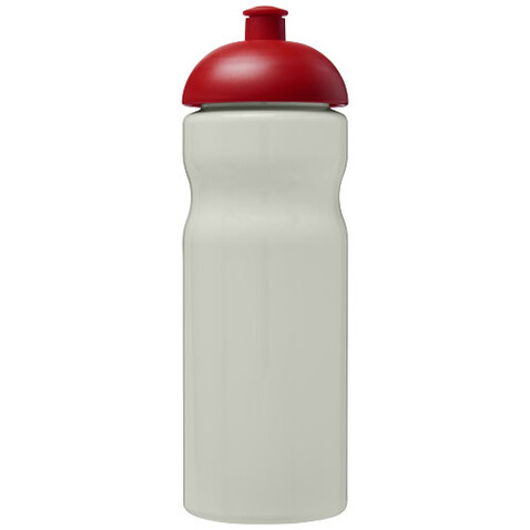 H2O Active® Eco Base 650 ml Sportflasche mit Stülpdeckel, elfenbeinweiß, rot bedrucken, Art.-Nr. 21009839