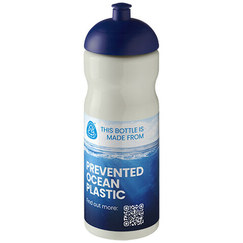 H2O Active® Eco Base 650 ml Sportflasche mit Stülpdeckel, elfenbeinweiß, blau bedrucken, Art.-Nr. 21009840 H2O Active® Eco Base 650 ml Sportflasche mit Stülpdeckel, elfenbeinweiß, blau bedrucken, Art.-Nr. 21009840