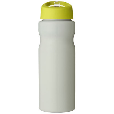 H2O Active® Eco Base 650 ml Sportflasche mit Ausgussdeckel, elfenbeinweiß, limone bedrucken, Art.-Nr. 21009916