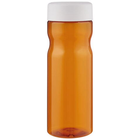 H2O Active® Eco Base 650 ml Sportflasche mit Drehdeckel, orange, weiss bedrucken, Art.-Nr. 21043505
