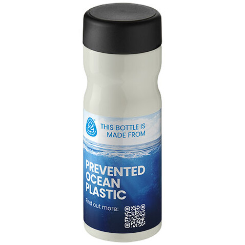H2O Active® Eco Base 650 ml Sportflasche mit Drehdeckel, elfenbeinweiß, schwarz bedrucken, Art.-Nr. 21043511 H2O Active® Eco Base 650 ml Sportflasche mit Drehdeckel, elfenbeinweiß, schwarz bedrucken, Art.-Nr. 21043511