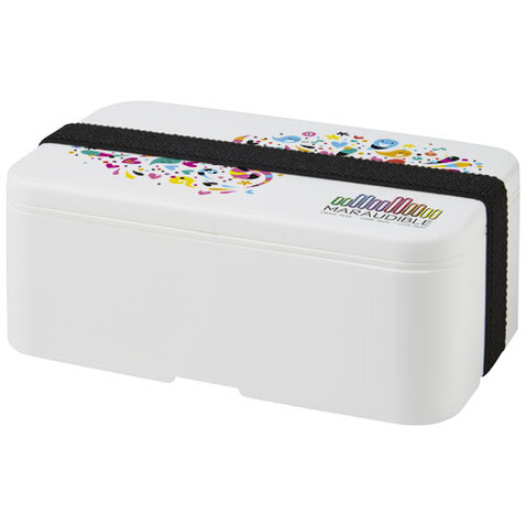 MIYO Lunchbox, weiss, schwarz bedrucken, Art.-Nr. 21046902