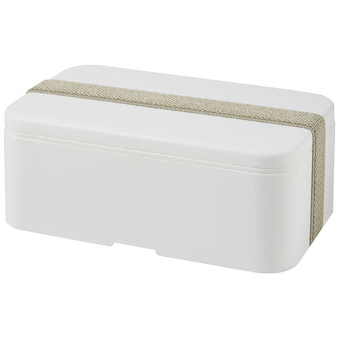 MIYO Lunchbox, weiss, kieselgrau bedrucken, Art.-Nr. 21046903
