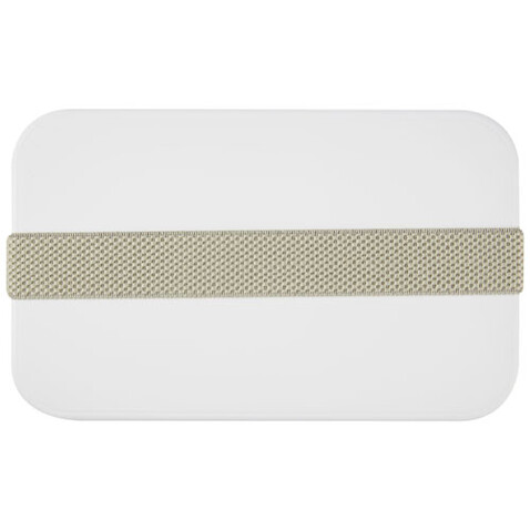 MIYO Lunchbox, weiss, kieselgrau bedrucken, Art.-Nr. 21046903