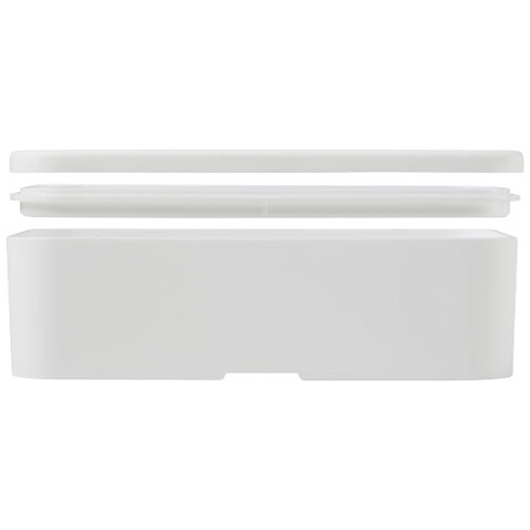 MIYO Lunchbox, weiss, kieselgrau bedrucken, Art.-Nr. 21046903