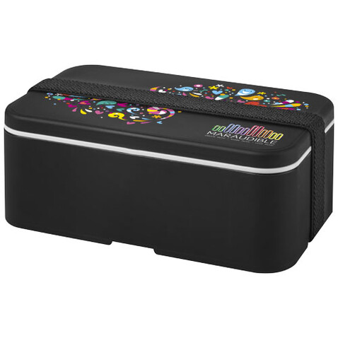 MIYO Lunchbox, schwarz, schwarz bedrucken, Art.-Nr. 21046990 MIYO Lunchbox, schwarz, schwarz bedrucken, Art.-Nr. 21046990