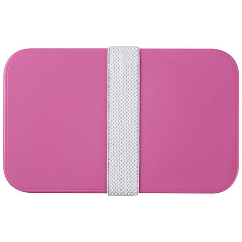 MIYO Doppel-Lunchbox, rosa, weiss, weiss bedrucken, Art.-Nr. 21047004