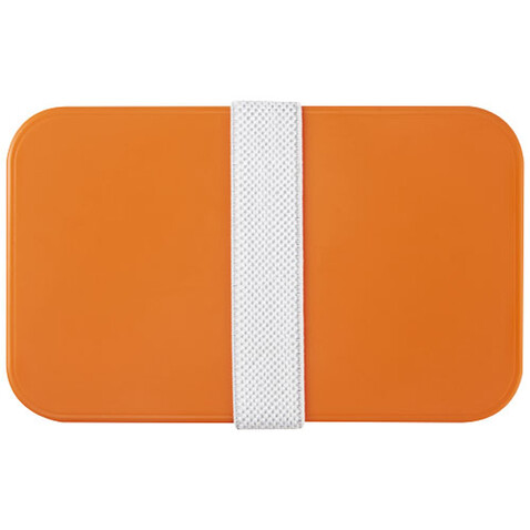MIYO Doppel-Lunchbox, orange, weiss, weiss bedrucken, Art.-Nr. 21047006