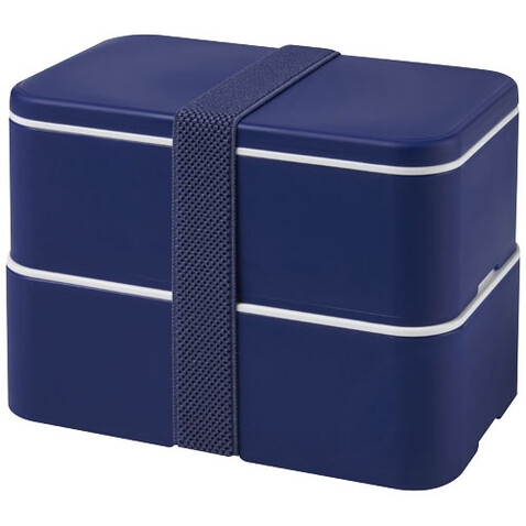 MIYO Doppel-Lunchbox, blau, blau, blau bedrucken, Art.-Nr. 21047052