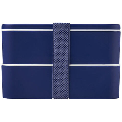 MIYO Doppel-Lunchbox, blau, blau, blau bedrucken, Art.-Nr. 21047052