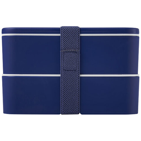 MIYO Doppel-Lunchbox, blau, blau, blau bedrucken, Art.-Nr. 21047052