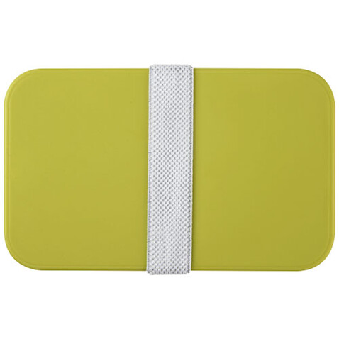 MIYO Doppel-Lunchbox, limone, limone, weiss bedrucken, Art.-Nr. 21047063