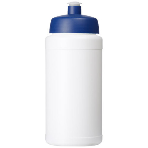 Baseline® Plus 500 ml Sportflasche, blau, weiss bedrucken, Art.-Nr. 22020094