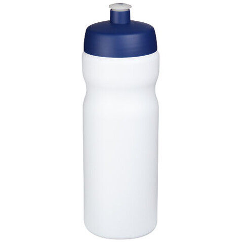 Baseline® Plus 650 ml Sportflasche, blau, weiss bedrucken, Art.-Nr. 22020194