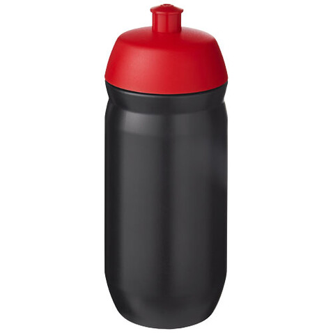 HydroFlex™ 500 ml Squeezy Sportflasche, rot, schwarz bedrucken, Art.-Nr. 22030021