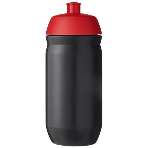 HydroFlex™ 500 ml Squeezy Sportflasche, rot, schwarz bedrucken, Art.-Nr. 22030021