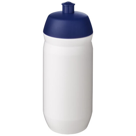 HydroFlex™ 500 ml Squeezy Sportflasche, blau, weiss bedrucken, Art.-Nr. 22030098