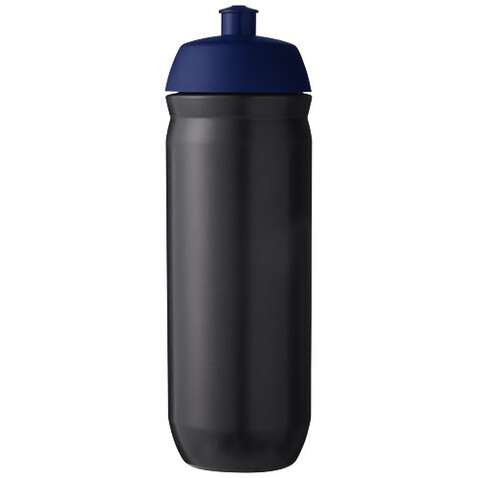 HydroFlex™ 750 ml Squeezy Sportflasche, blau, schwarz bedrucken, Art.-Nr. 22030198