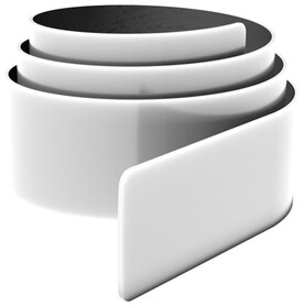 RFX™ 34 cm reflektierendes TPU Schnapparmband, weiss bedrucken, Art.-Nr. 1PR06101