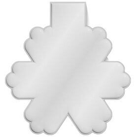 RFX™ M-10 Reflektierender PVC-Magnet Schneeflocke, weiss bedrucken, Art.-Nr. 1PR06701