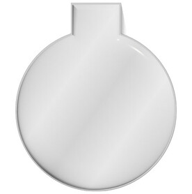 RFX™ M-10 Runder, reflektierender TPU-Magnet, groß, weiss bedrucken, Art.-Nr. 1PR07001