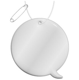 RFX™ H-09 Reflektierender Callout-TPU-Anhänger, weiss bedrucken, Art.-Nr. 1PR08901