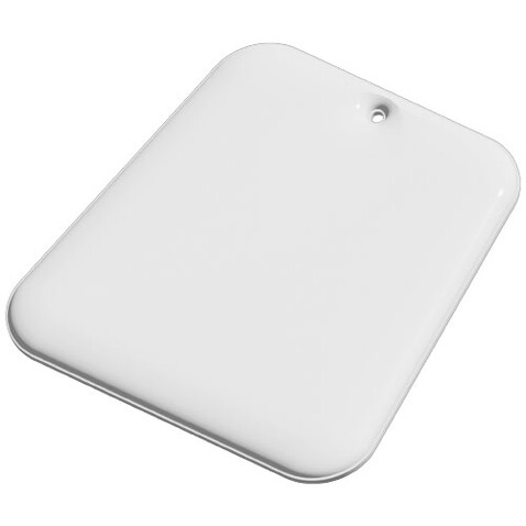 RFX™ H-09 Trapezförmiger reflektierender TPU-Anhänger, weiss bedrucken, Art.-Nr. 1PR09301