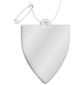 RFX™ H-12 reflektierender TPU-Koffer-Anhänger, weiss bedrucken, Art.-Nr. 1PR10501