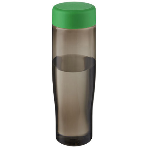 H2O Active® Eco Tempo 700 ml Wasserflasche mit Drehdeckel, grün, kohle bedrucken, Art.-Nr. 21045061