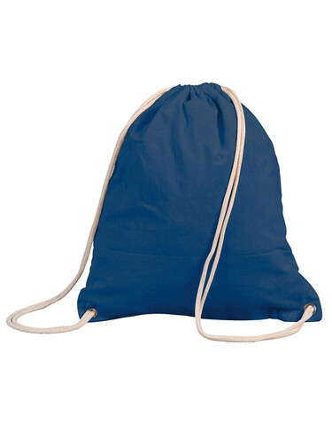 Shugon Stafford Cotton Drawstring Tote, Navy, One Size bedrucken, Art.-Nr. 012382000
