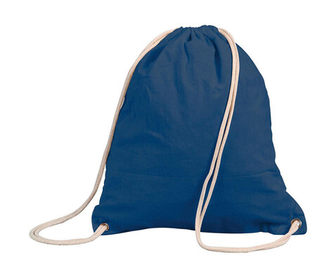 Shugon Stafford Cotton Drawstring Tote, Navy, One Size bedrucken, Art.-Nr. 012382000