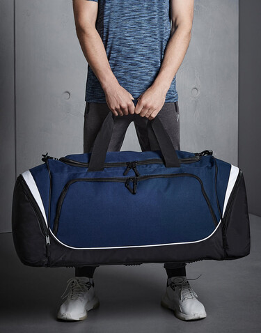 Quadra Pro Team Jumbo Kit Bag, French Navy/Black/White, One Size bedrucken, Art.-Nr. 032302810