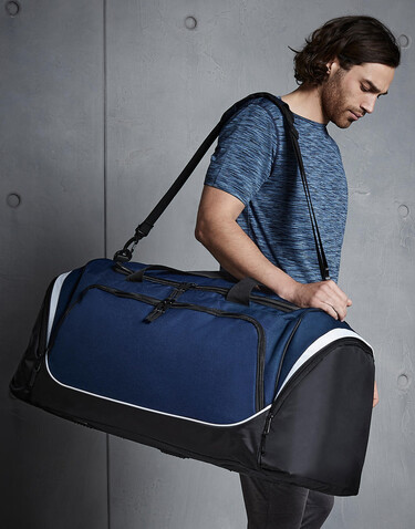 Quadra Pro Team Jumbo Kit Bag, French Navy/Black/White, One Size bedrucken, Art.-Nr. 032302810