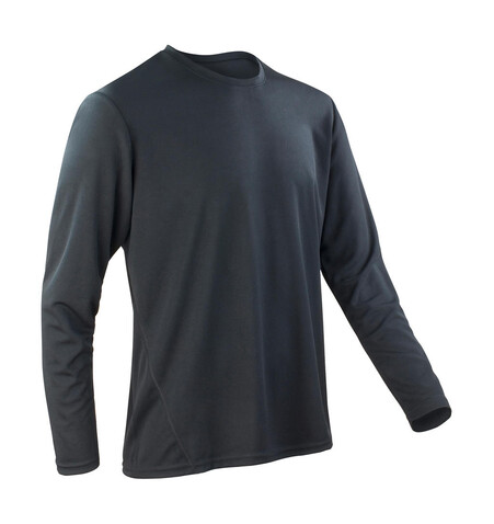 Result Performance T-Shirt LS, Black, M bedrucken, Art.-Nr. 036331014
