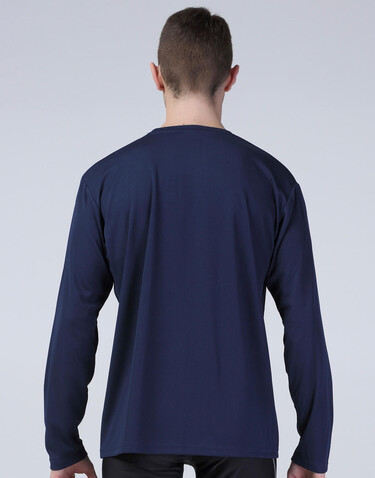 Result Performance T-Shirt LS, White, M bedrucken, Art.-Nr. 036330004