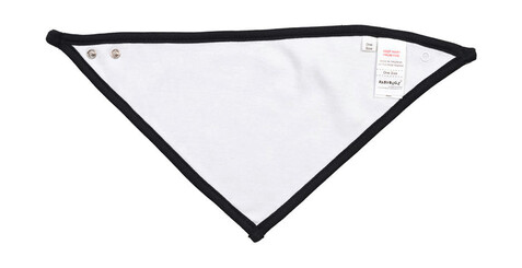 BabyBugz Bandana Bib, White/Black, One Size bedrucken, Art.-Nr. 037470560