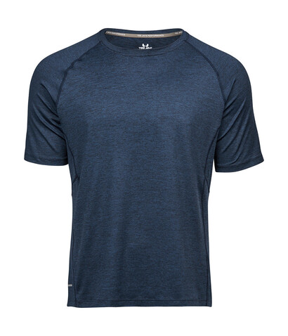 Tee Jays COOLdry Tee, Navy Melange, 2XL bedrucken, Art.-Nr. 037542097