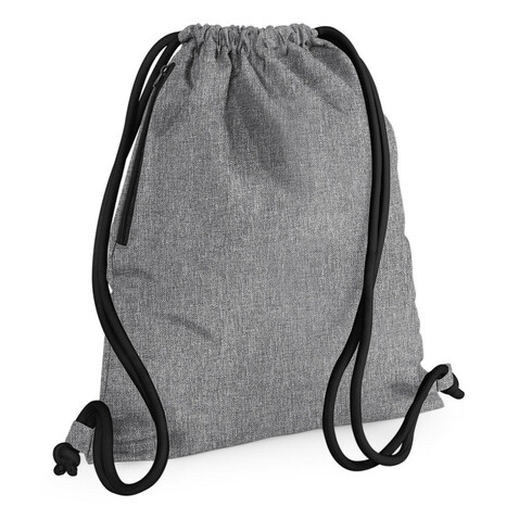 Bag Base Icon Gymsac, Grey Marl/Black, One Size bedrucken, Art.-Nr. 039291550