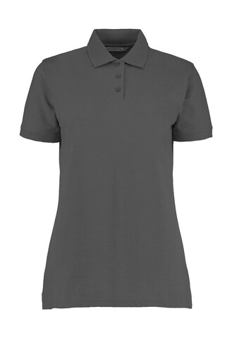 Kustom Kit Ladies` Classic Fit Polo Superwash® 60º, Charcoal, 2XL bedrucken, Art.-Nr. 042111307