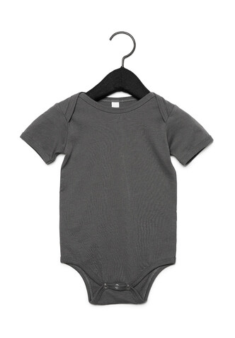 Bella Baby Jersey Short Sleeve One Piece, Asphalt, 18-24 bedrucken, Art.-Nr. 046061285