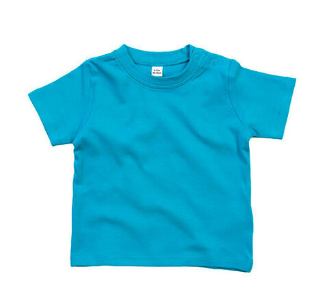 BabyBugz Baby T-Shirt, Surf Blue Organic, 3-6 bedrucken, Art.-Nr. 047473312