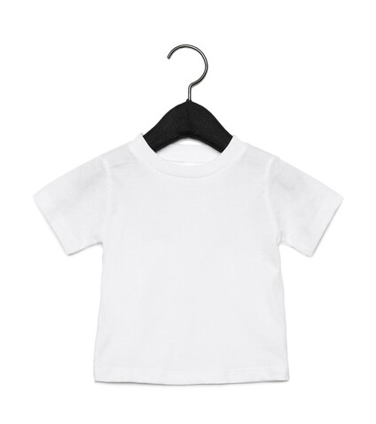 Bella Baby Jersey Short Sleeve Tee, White, 6-12 bedrucken, Art.-Nr. 048060003