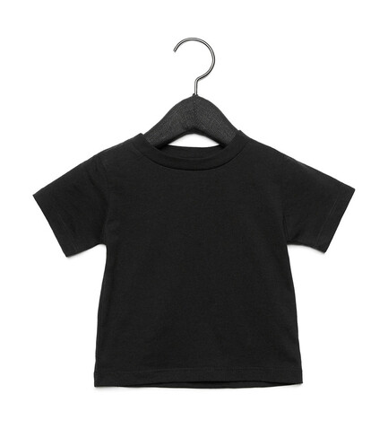 Bella Baby Jersey Short Sleeve Tee, Black, 3-6 bedrucken, Art.-Nr. 048061012