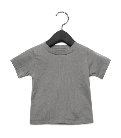 Bella Baby Jersey Short Sleeve Tee, Asphalt, 6-12 bedrucken, Art.-Nr. 048061283