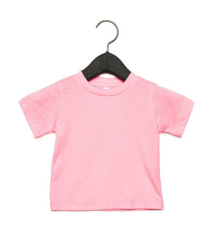 Bella Baby Jersey Short Sleeve Tee, Pink, 6-12 bedrucken, Art.-Nr. 048064193